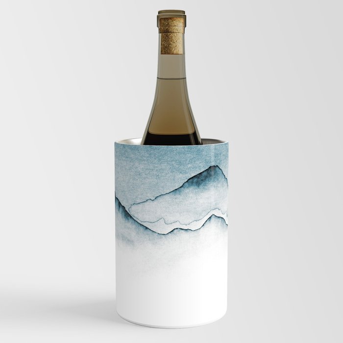 Blue Melancholic Mountains Wine Chiller