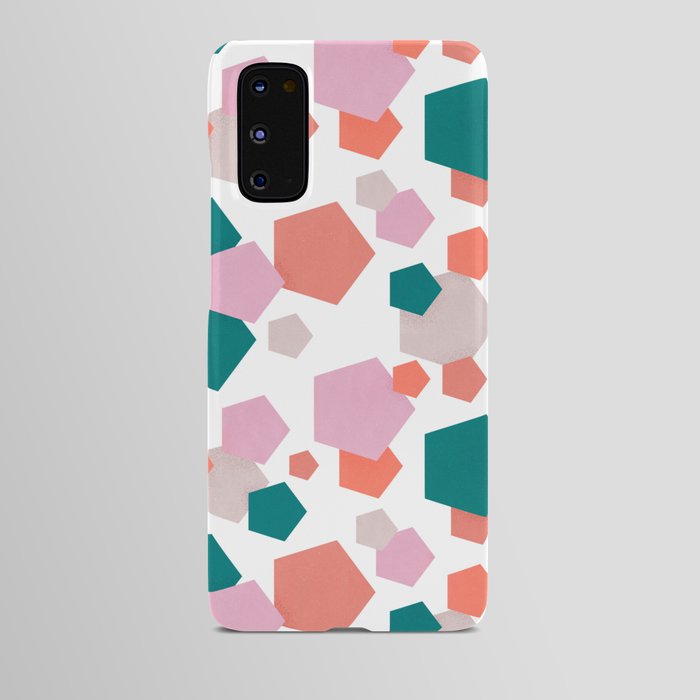 Terrazzo pattern — coral theme Android Case