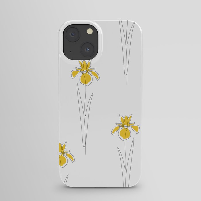 Mustard Iris iPhone Case