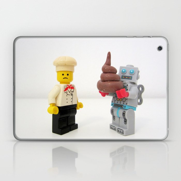 Lego cook robot misunderstanding Laptop iPad Skin by complesso