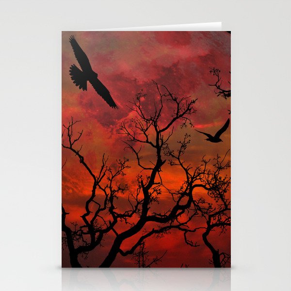 Red Sky at Night Stationery Cards