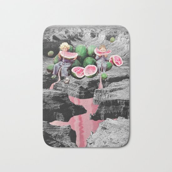 Watermelon Watermarks Bath Mat