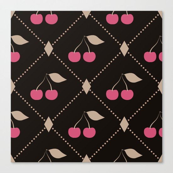 Red cherries . Canvas Print