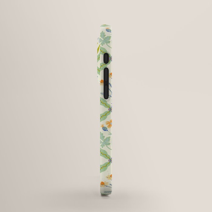 Vintage Botanical Floral Tile Pattern