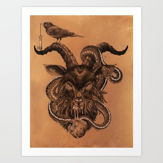 Coffee Goat Art Print