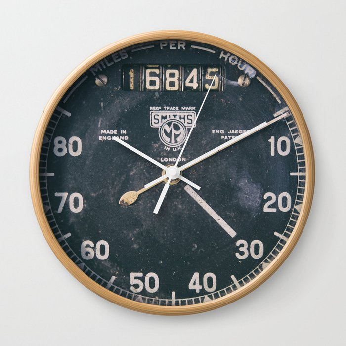 Vintage Speedometer Wall Clock