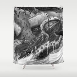 Kraken Open a Fresh One Shower Curtain