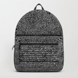 The Rosetta Stone // Black Backpack