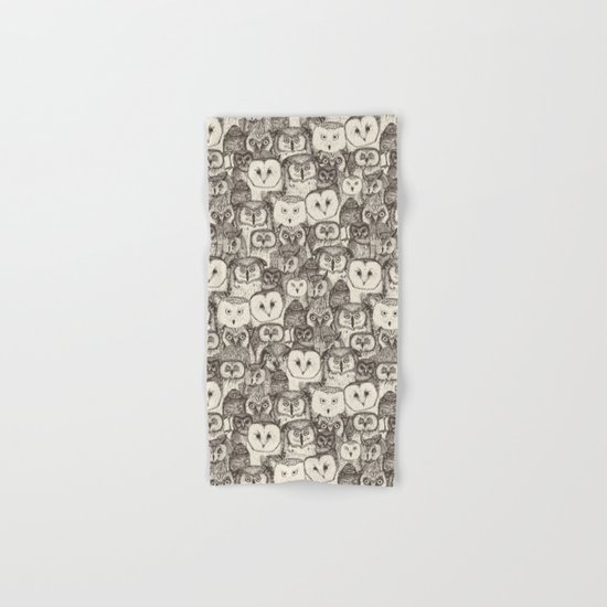 just owls natural Hand & Bath Towel