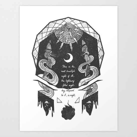 The Lightning-Filled Night Art Print