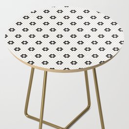 Tiles of Penang - Black and white Side Table