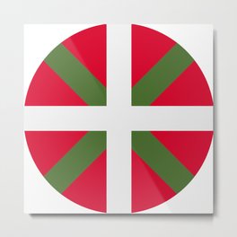 Basque Country Flag Metal Print | Euskadi, Bilbao, Ikurrina, Basquecountry, Roots, Borninbilbao, Heritage, Spain, Spanish, Basqueflag 