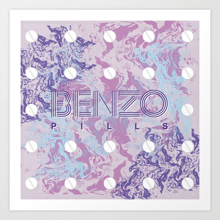 Benzo Pills Art Print