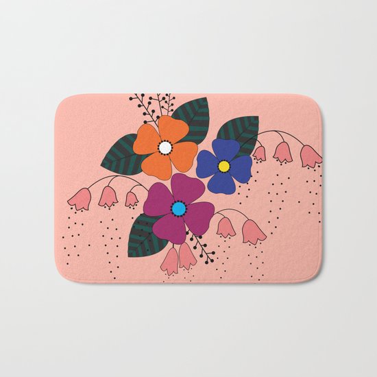 Flower..10 Bath Mat