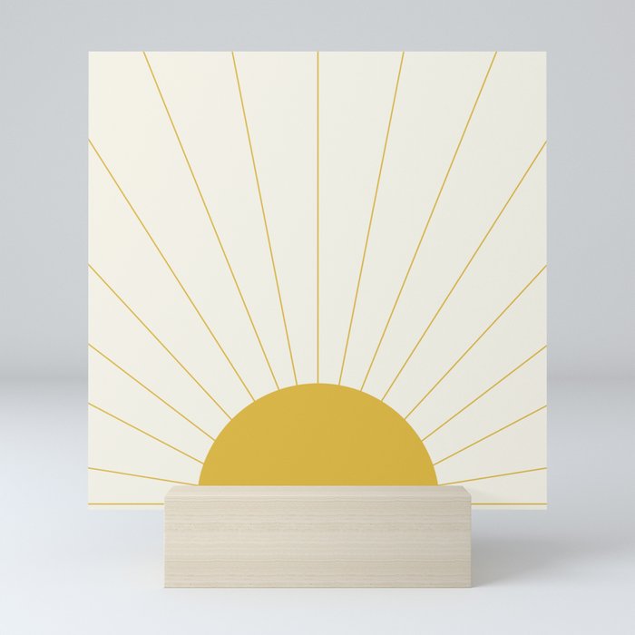 Sunrise / Sunset Minimalism Mini Art Print