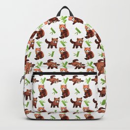 Watercolor Red Pandas & Bamboo Backpack
