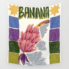 pink bananas Wall Tapestry