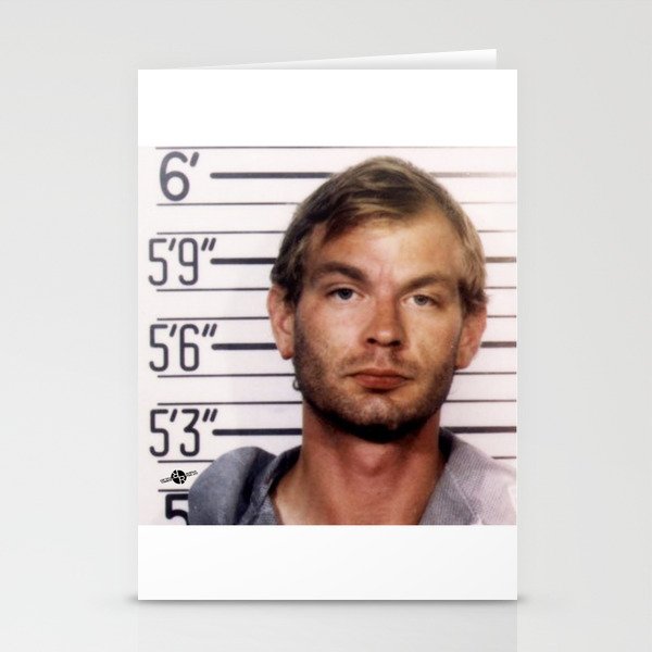 Jeffrey Dahmer Mug Shot 1991 Square  Stationery Cards