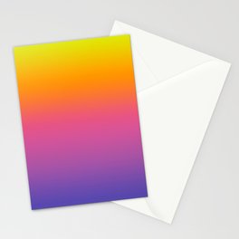 Rainbow Gradient Stationery Cards