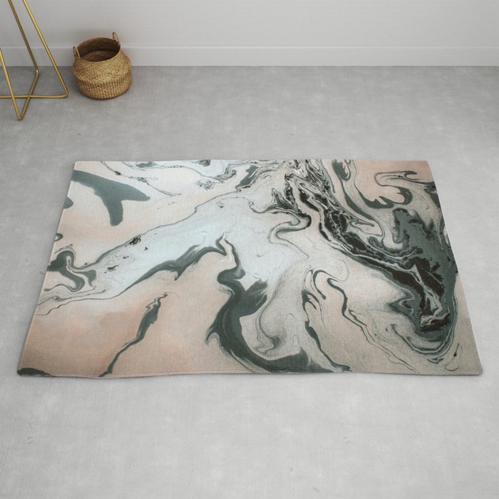 Abstract Marble Effect Painting Rug By Mmartabc Society6