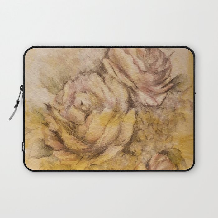 Vintage countryside rose bouquet Laptop Sleeve