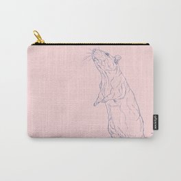 Pink Rat Carry-All Pouch