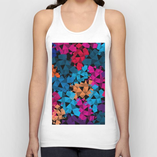 Colorful geometric Shapes Unisex Tank Top
