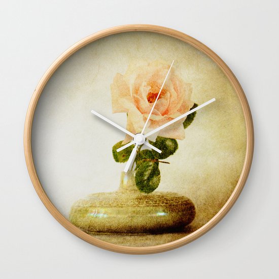 Vintage Rose - JUSTART © Wall Clock