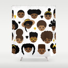 Girls and Boys Shower Curtain