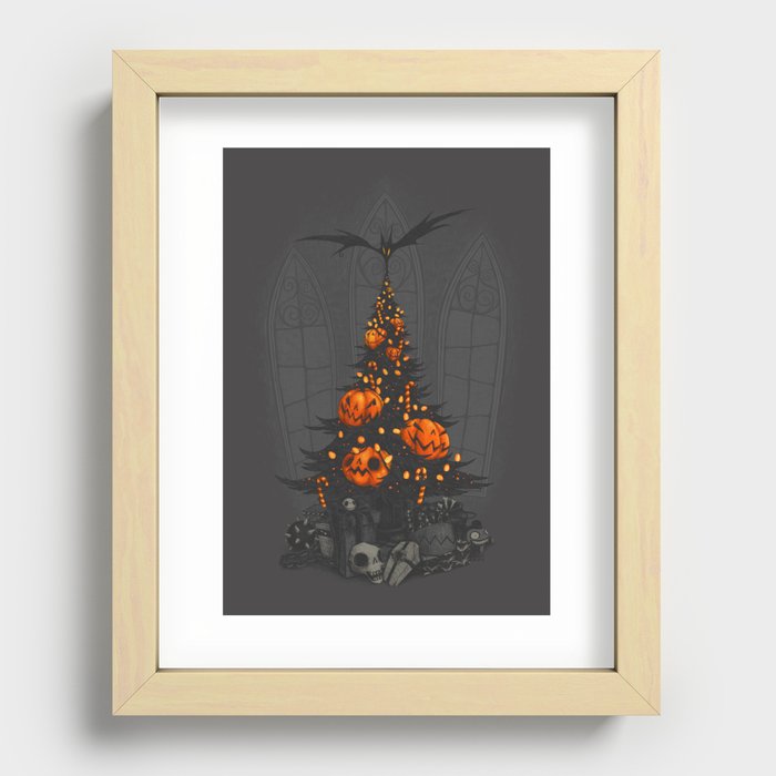 I'm Dreaming of a Dark Christmas Recessed Framed Print