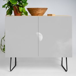 Scottish Highlands Spring Moon in Black and White Credenza