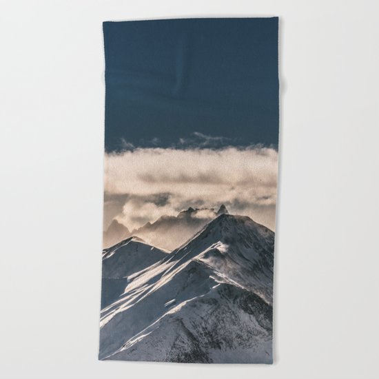 Mountains II #landscape photography Beach Towel
