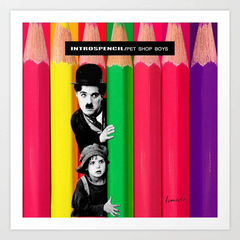 INTROSPENCIL / Pet Shop Boys - Introspective - The Kid Chaplin - Digital  Illustration - Pop Art Art Print by amARToledo | Society6