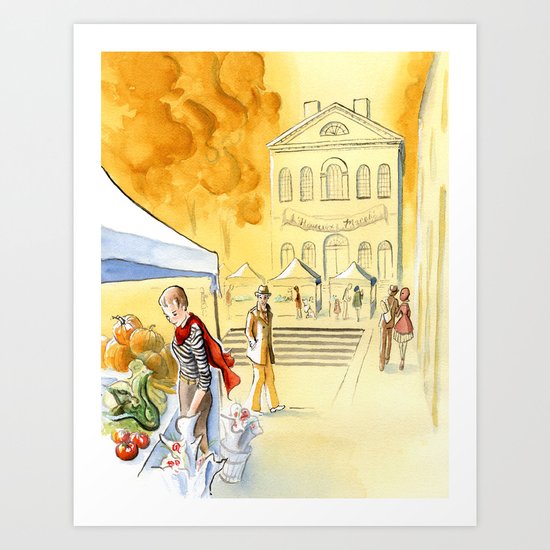 France comes to Salem, interior Art Print