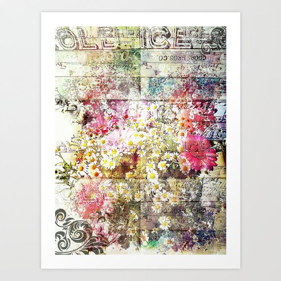 Wild flowers on display Art Print