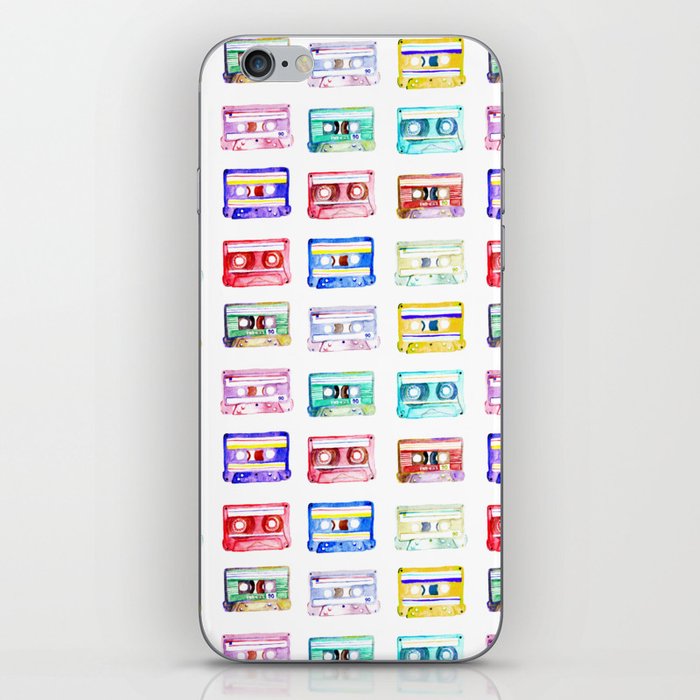 Mixed Tapes – cassette tape pattern  iPhone Skin