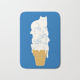 Cats Ice Cream Bath Mat