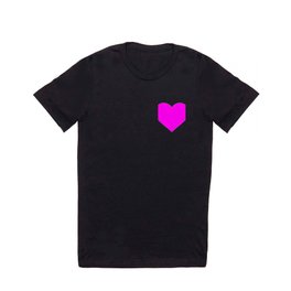 Heart (Magenta & White) T Shirt | Iloveyou, Graphicdesign, Couple, Loved, Hearting, Heart, Magentaandwhite, Retro, Hearts, Lovely 