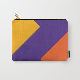 Yellow Purple Orange Squares Carry-All Pouch
