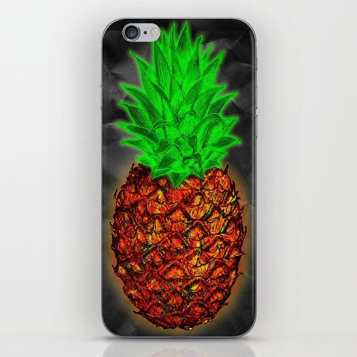 Mystic Pineapple (black version) iPhone Skin