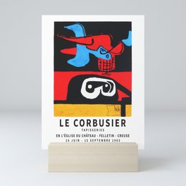 Le Corbusier 1963 Exhibition Poster, Artwork for Wall Art, Prints, Posters, Tshirts, Men, Women, Youth Mini Art Print