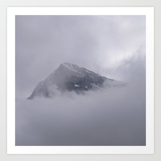 Eiger and Clouds Art Print