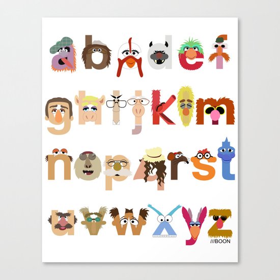 The Great Muppet Alphabet (the sequel) Canvas Print