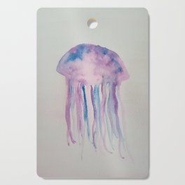 Jellyfish Watercolor Cutting Board
