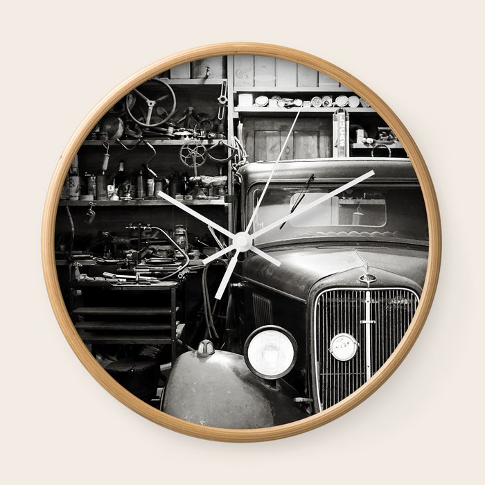 Garage Wall Clock By Lmoloneyphoto