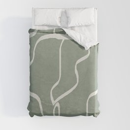 Abstract Faces Duvet Cover