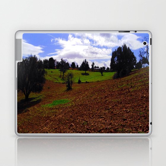 landscape hills photo blue sky - scenic hills NATURE PHOTO Laptop & iPad Skin