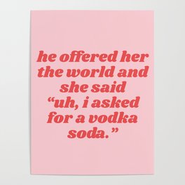 vodka soda Poster
