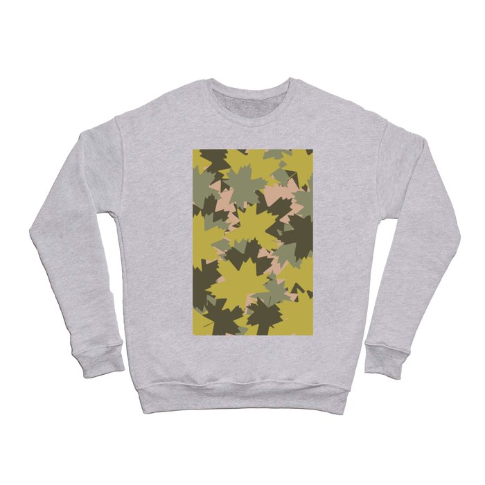 Maple Leaf pattern (summer green) Crewneck Sweatshirt