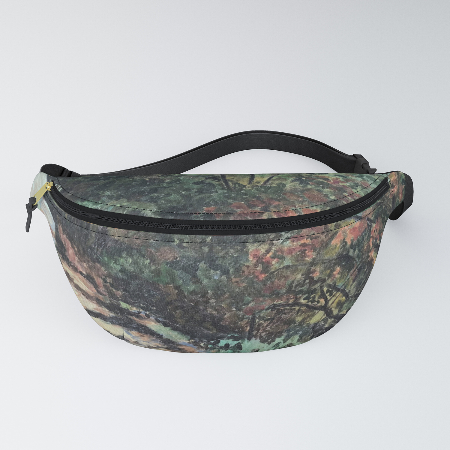 Lighted Path Through Green Oil On Canvas Painting Fanny Pack By Infinity93 Society6